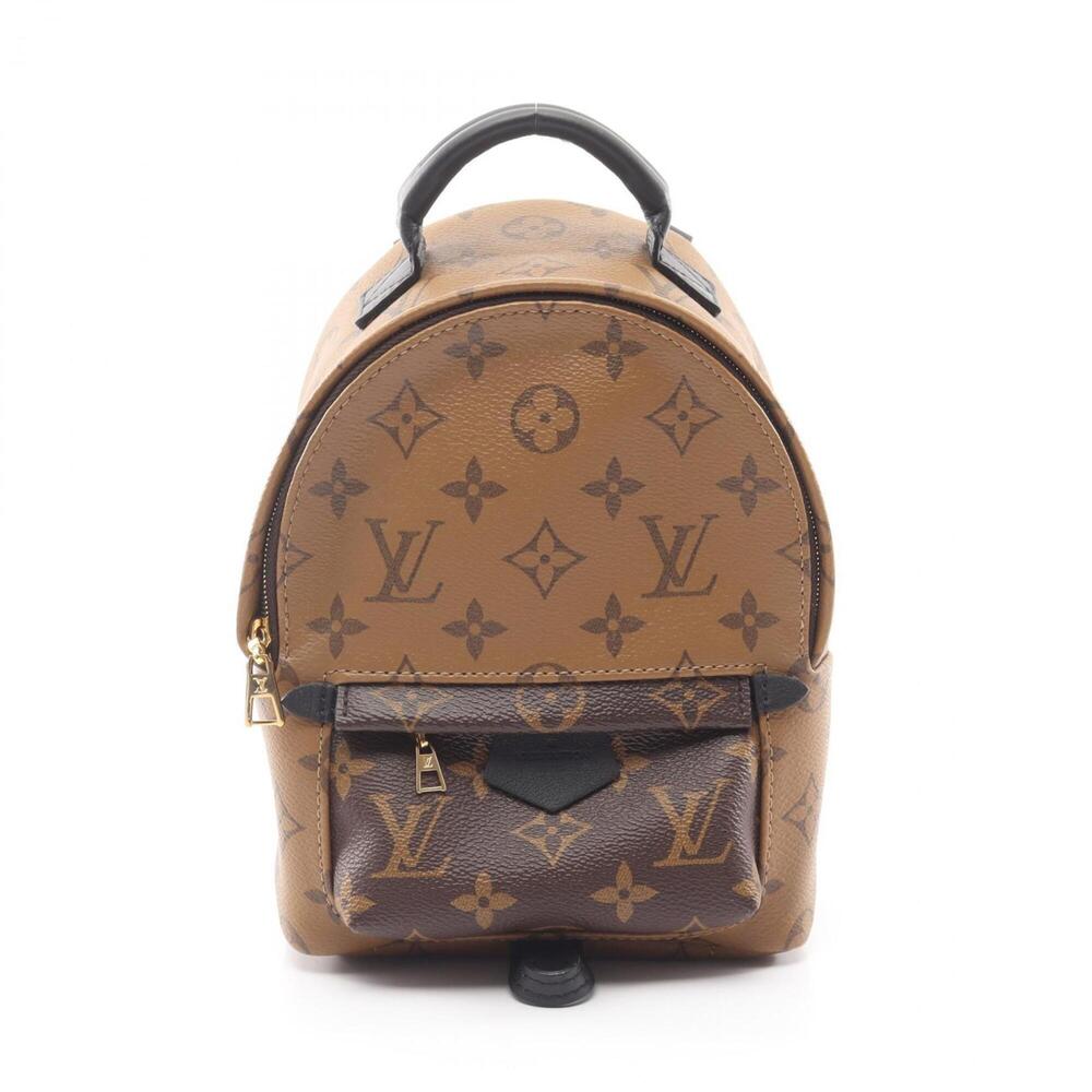 Louis Vuitton Palm Springs Backpack Mini Rucksack Handbag Coated Canvas Leath...